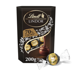 LINDT LINDOR pralinky Horká čokoláda 70% 200g