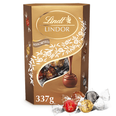 LINDT LINDOR zmes praliniek 337g