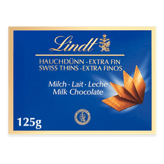 LINDT Lindt THINS mliečna čokoláda 125g