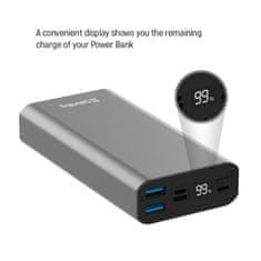 ColorWay PowerBank ColorWay 20 000 mAh Full (USB QC3.0 + USB-C Power Delivery 22.5W) Šedá (CW-PB200LPH3GR-PDD)