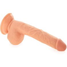 XSARA Realistický penis s varlaty elastické dildo na pevné přísavce - 71428689