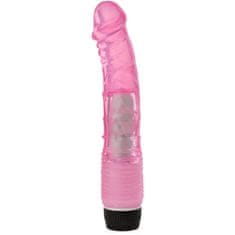 XSARA Gelový vibrátor elastický penis dildo s nastavitelnými vibracemi - 77514296