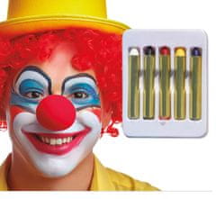 Tužky make-up set klaun - 5 ks