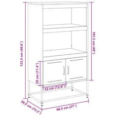 Vidaxl TV skrinka antracitová 100,5x39x60,5 cm oceľ