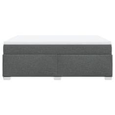 Petromila vidaXL Boxspring posteľ s matracom tmavosivá 140x190 cm látka