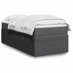 shumee Boxspring posteľ s matracom tmavosivá 90x190 cm látka