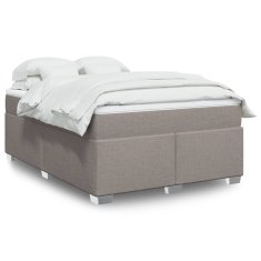 Petromila vidaXL Boxspring posteľ s matracom sivohnedý 140x190 cm látka