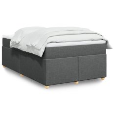 shumee Boxspring posteľ s matracom tmavosivý 120x200 cm látka