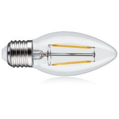 Maclean Maclean žiarovka, Filament LED E27, 4W, 230V, WW teplá biela 3000K 470lm, Retro Edison dekoračná sviečka C35, MCE264