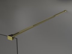 Mexen Kioto sprchová zástena 100x200 cm, 8mm sklo číre, zlatý profil, 800-100-101-50-00
