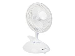 Blow 44-062# Stolný ventilátor 6"/15cm klip 25in 2v1 biely