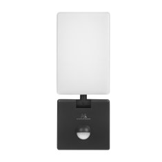 Maclean Maclean LED lampa s pohybovým senzorom, PIR pohybovým senzorom, čierna, 10W, IP65, 800lm, neutrálna biela farba (4000K) MCE516 B