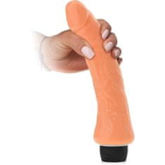 XSARA Elastický vibrátor realistický zahnutý penis sex dildo - 76765876