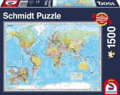 Schmidt Puzzle Politická mapa sveta 1500 dielikov