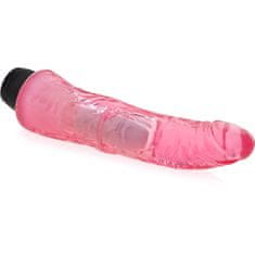 XSARA Elastický vibrátor realistický zahnutý penis sex dildo - 70656007