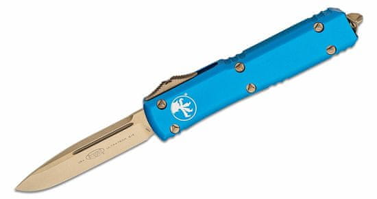 Microtech 121-13BL Ultratech Bronzed Blue automatický nôž 8,8 cm, bronzová, modrá, hliník