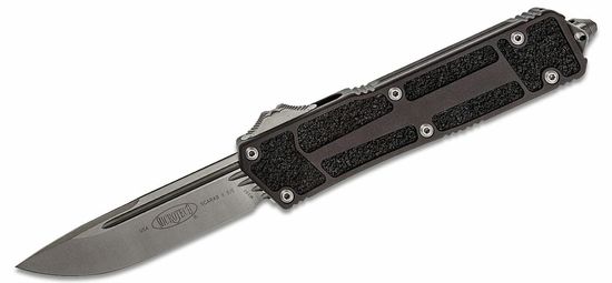 Microtech 278-10 Scarab II automatický taktický nôž 10 cm, Stonewash, čierna, hliník