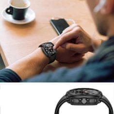 Tech-protect Defense 360 puzdro so sklom na Samsung Galaxy Watch Ultra (47mm), čierne