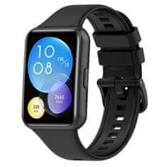 BStrap Silicone remienok na Huawei Watch Fit 2, black