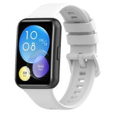 BStrap Silicone remienok na Huawei Watch Fit 2, white