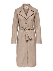 Jacqueline de Yong Dámsky kabát JDYHARMONY 15265437 Nature MELANGE (Veľkosť XL)