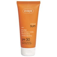 Ziaja Emulzia na opaľovanie na tvár a telo SPF 30 Sun (Sun Emulsion) 100 ml