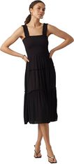 Vero Moda Dámske šaty VMMENNY Regular Fit 10282481 Black (Veľkosť XL)