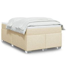 shumee Boxspring posteľ s matracom krémový 120x200 cm látka