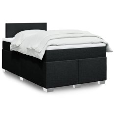 shumee Boxspring posteľ s matracom čierna 120x190 cm látka