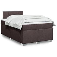 shumee Boxspring posteľ s matracom tmavohnedá 120x190 cm látka