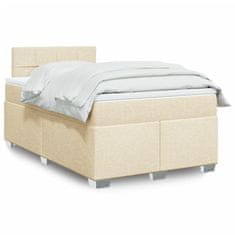 shumee Boxspring posteľ s matracom krémový 120x200 cm látka