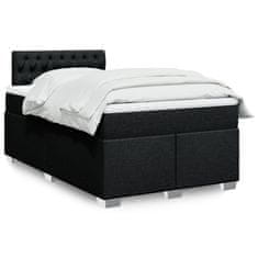 shumee Boxspring posteľ s matracom čierna 120x190 cm látka