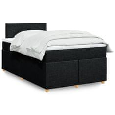 shumee Boxspring posteľ s matracom čierny 120x200 cm látka