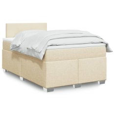 shumee Boxspring posteľ s matracom krémový 120x200 cm látka