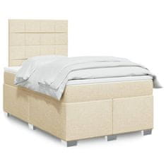 shumee Boxspring posteľ s matracom krémový 120x200 cm látka