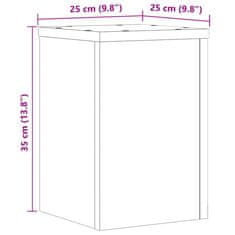 Vidaxl Stojany na rastliny 2 ks dub sonoma 25x25x35cm kompozitné drevo