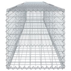 Petromila vidaXL Gabiónový kôš s krytom 500x50x50 cm pozinkované železo