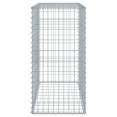 Petromila vidaXL Gabiónový kôš s krytom 100x50x100 cm pozinkované železo