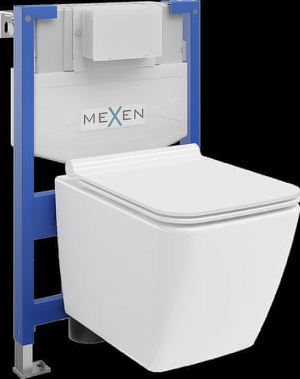 Mexen Fenix XS-F, podomietkový modul a závesné WC Vega so sedátkom s pomalým dopadom, biela, 68030654000