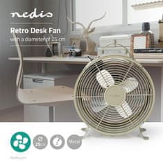 Nedis Ventilátor stolový 25cm 20W Nedis FNCL10GY20 šedý