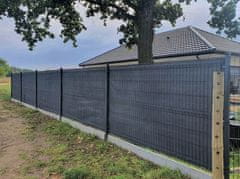 Dimex Tieniaca sieť na plot 1,5 m x 10 m antracitová, zatemnenie 90%, gramáže 140g/m2 s filtrom UV