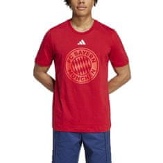 Adidas Tričko BAYERN MNICHOV Graphic Tee red Velikost: S