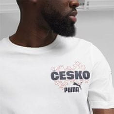 Puma Tričko ČESKÁ REPUBLIKA Ftblicons Tee white Velikost: XXL