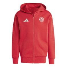 Adidas Mikina MANCHESTER UNITED Anthem red Velikost: S