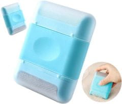 Camerazar Mini ručný holiaci strojček na oblečenie, modrá farba, vhodný na rôzne tkaniny a úplety