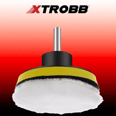 Xtrobb Sada leštiacich húb 12 ks, priemer 80 mm, polyesterová špongia + ABS + žehlička, maximálna rýchlosť otáčania 3000 ot/min