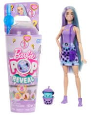 Mattel Panenka Barbie Pop Reveal Barbie bubble tea mléčný čaj, doplňky s 8 překvapeními, voňavé HTJ18