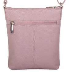 Dámska kožená crossbody kabelka 7001 B cameo rose