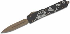 Microtech 122-13DC Ultratech Bronze Skull/Death automatický nôž 8,8 cm, bronzová, čierna, hliník