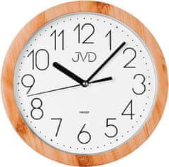 JVD Nástěnné hodiny s plynulým chodem H612 (Farba Light Brown)